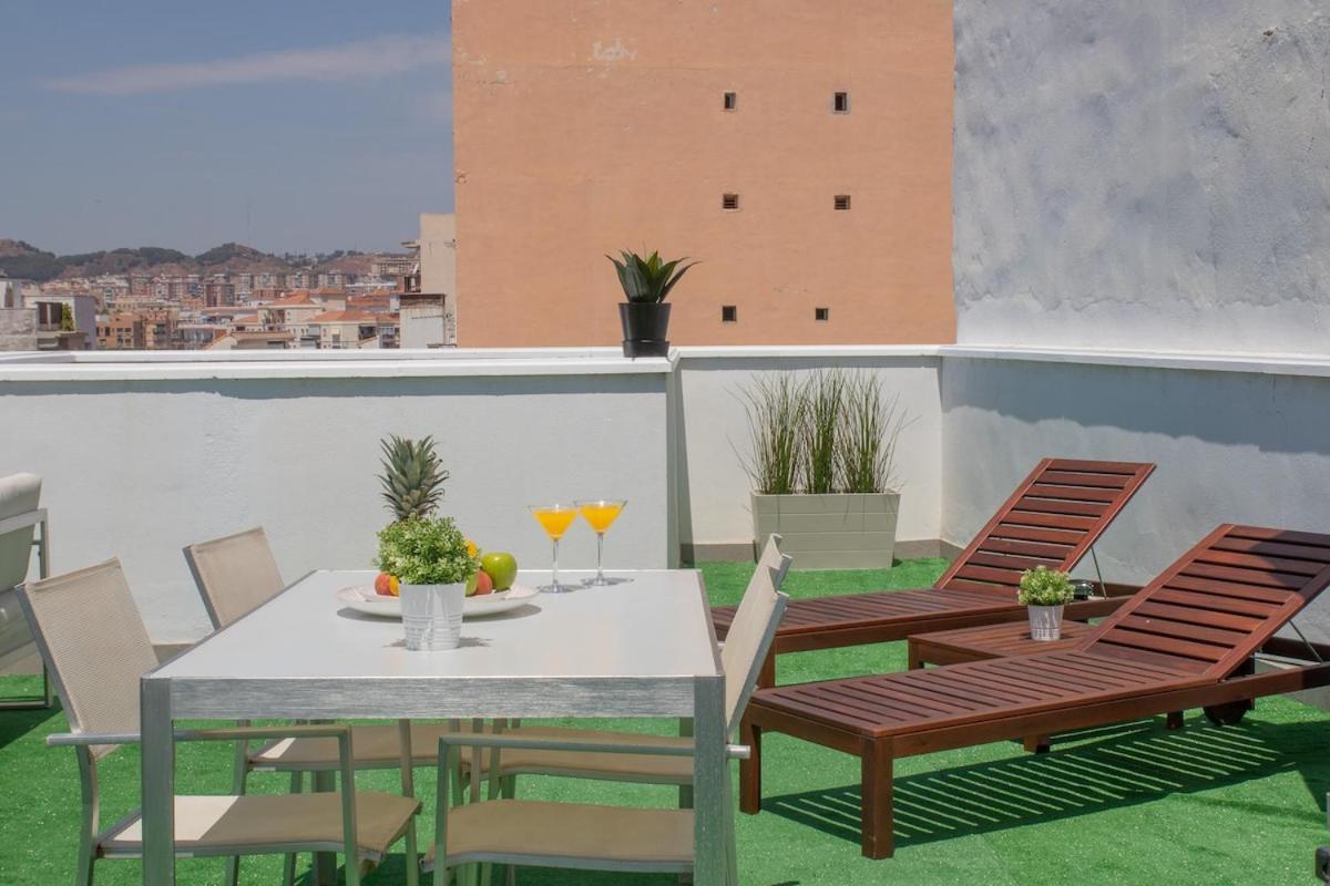 C56 - Studio With Amazing Terrace In The Centre Malaga Zewnętrze zdjęcie